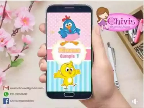 vectores plantilas INVITACION,INVITACIONES,NIñO,NIÑA,INFANTIL,LA GALLINA PINTADITA,